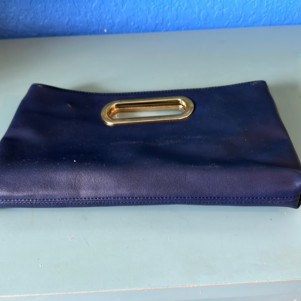 Imoshion Navy Flower embellished clutch/crossbody/shoulder bag - Picture 9 of 11